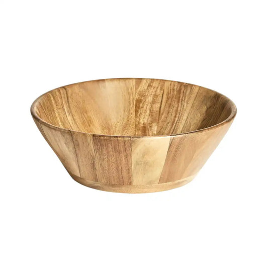 African Angled style large wooden bowl